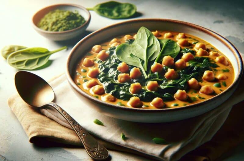 Vegan Chickpea Spinach Curry Recipe: Quick & Healthy