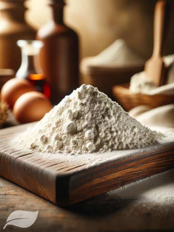 flour, an ingredient for Traditional Tuscan Panforte.