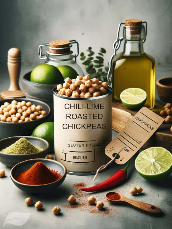 ingredients for Chili-Lime Roasted Chickpeas.