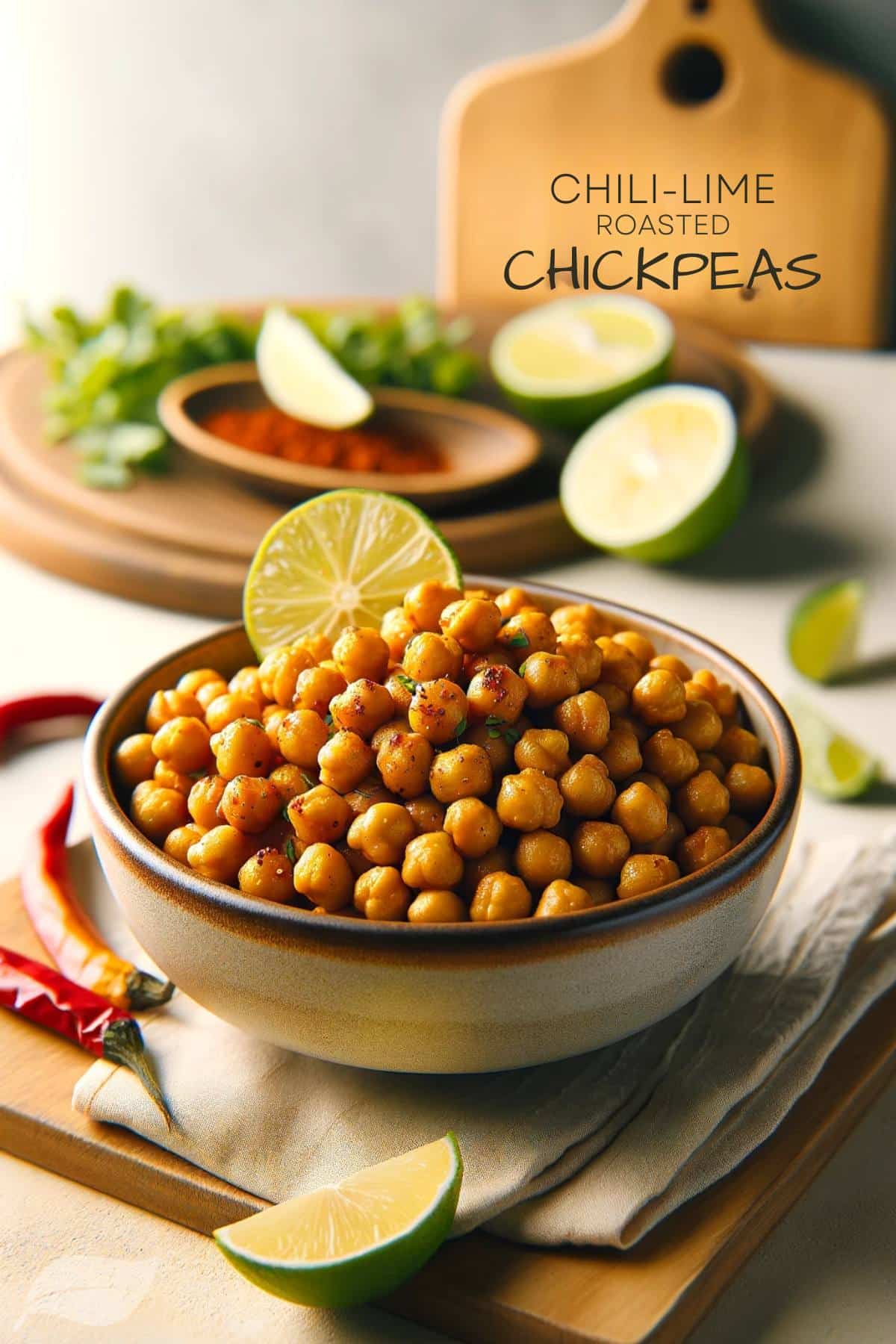 showcasing Chili-Lime Roasted Chickpeas