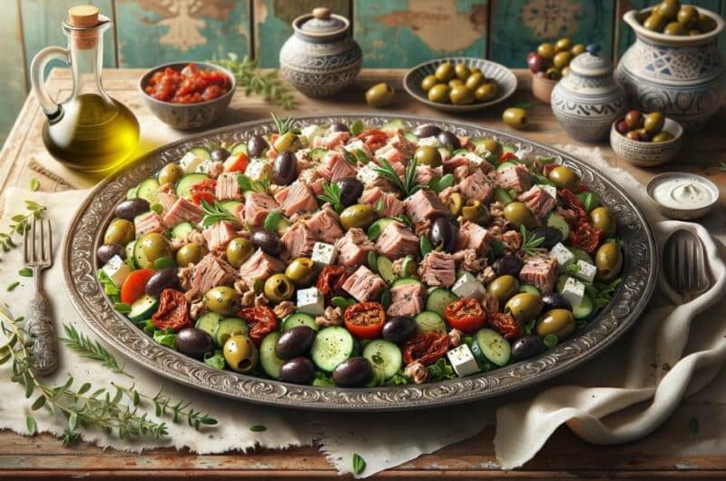 Mediterranean Tuna Olive Salad: Fresh and Flavorful