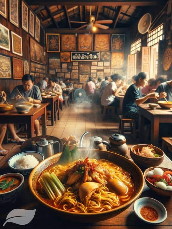 a family-run restaurant in Northern Thailand, specializing in authentic Khao Soi Gai.